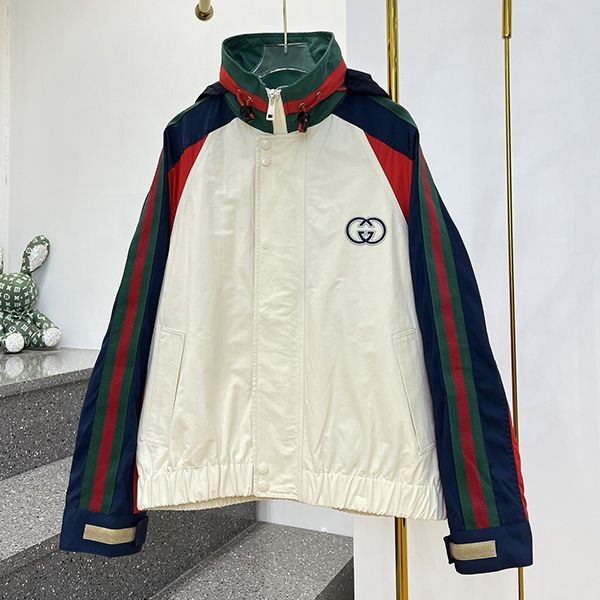 【かわいい♡新作】グッチ GGロゴ ナイロン ジャケット コピー gur05016